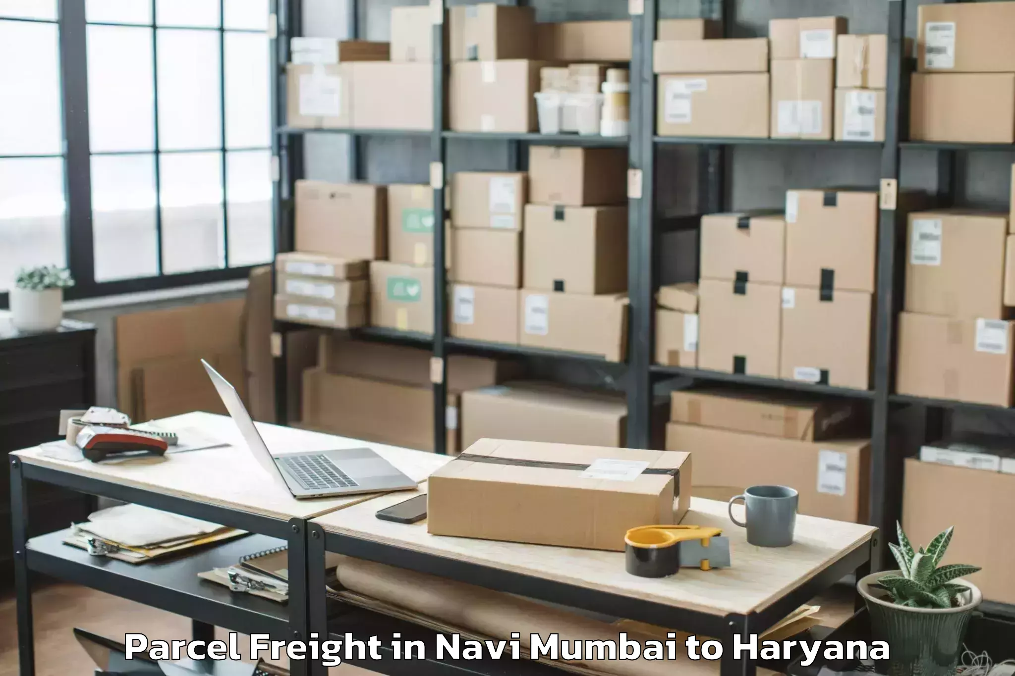 Easy Navi Mumbai to Srm University Haryana Sonipat Parcel Freight Booking